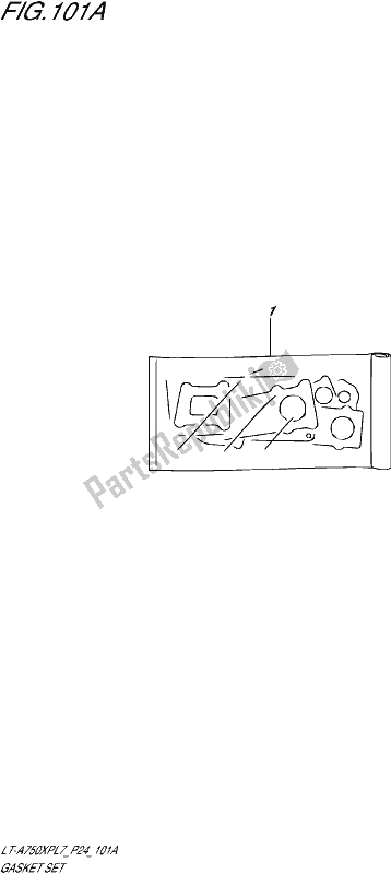 All parts for the Gasket Set of the Suzuki LT-A 750 XP 2017