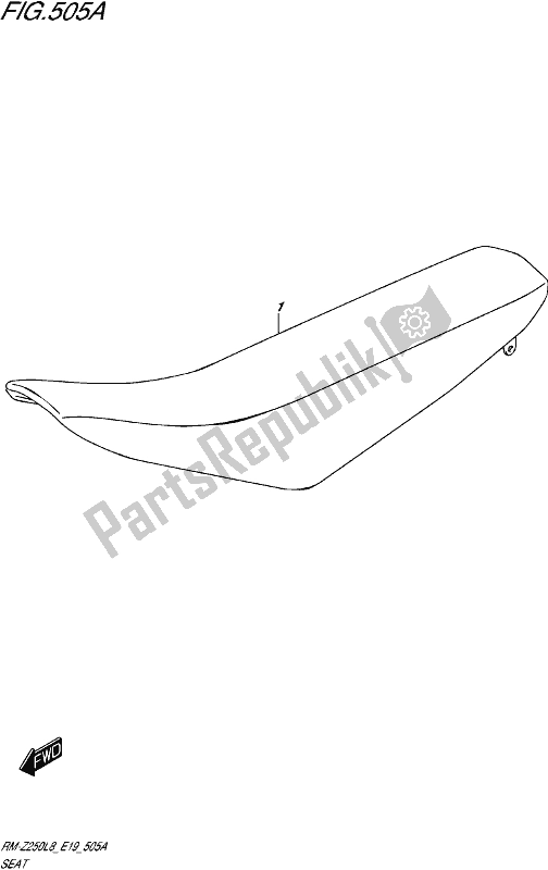 All parts for the Seat of the Suzuki RM-Z 250 2018