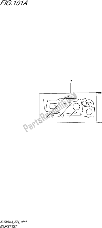 All parts for the Gasket Set of the Suzuki SV 650A 2018