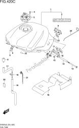 Fig.420c Fuel Tank (sv650aul8 E24) (for Yvb,ykv)