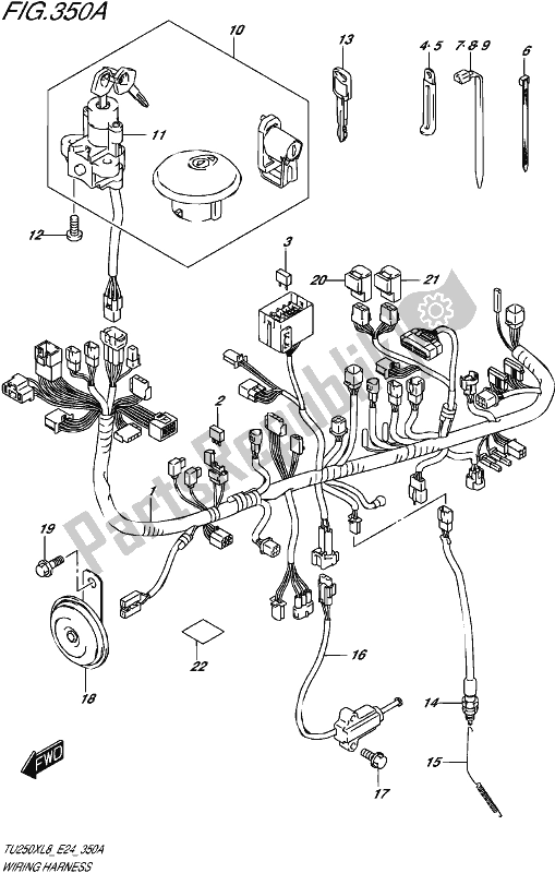 Wszystkie części do Wi? Zka Przewodów Suzuki TU 250X 2018
