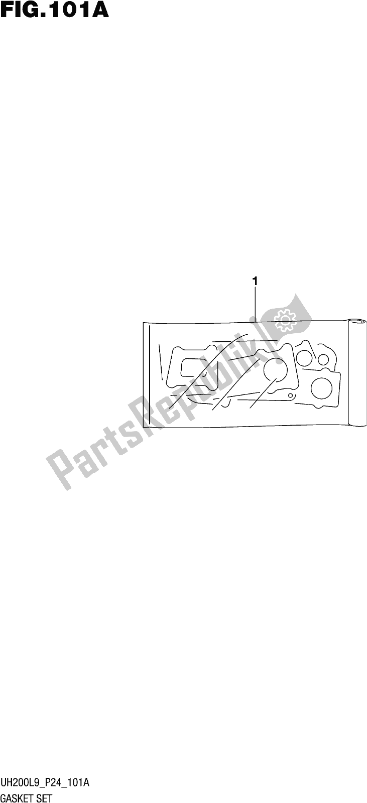 Wszystkie części do Fig. 101a Gasket Set Suzuki UH 200 2019