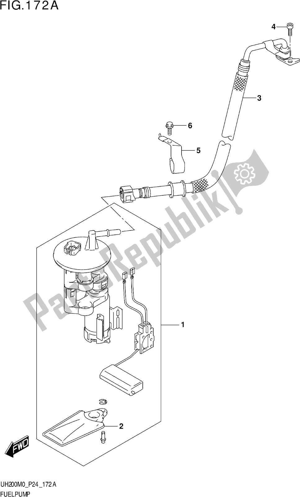 Toutes les pièces pour le Fig. 172a Fuel Pump du Suzuki UH 200 2020