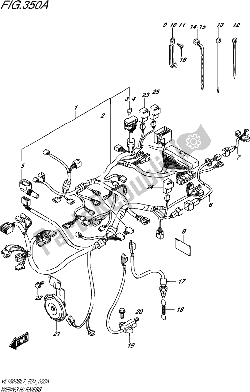 Toutes les pièces pour le Faisceau De Câblage du Suzuki VL 1500B 2017