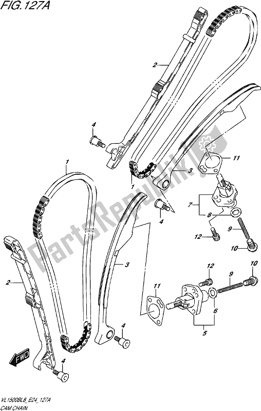 Toutes les pièces pour le Chaîne De Came du Suzuki VL 1500B 2018