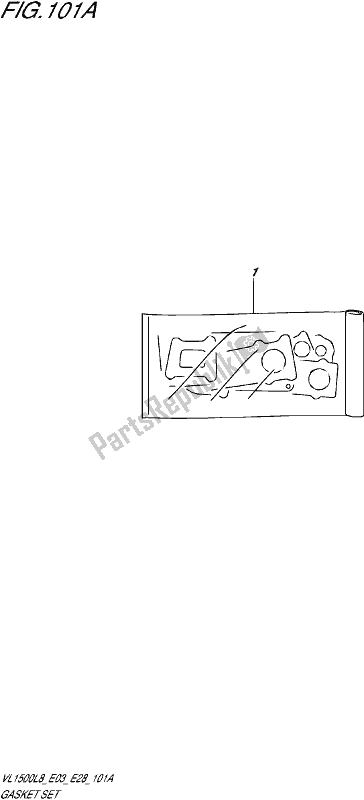All parts for the Gasket Set of the Suzuki VL 1500 BT 2018