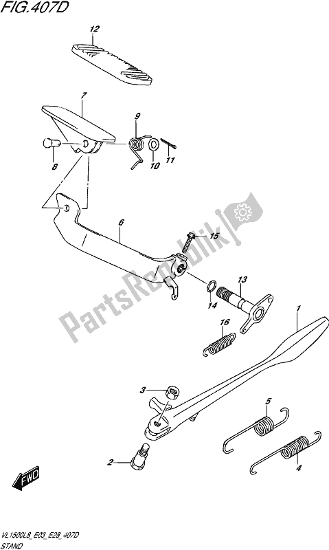 Toutes les pièces pour le Stand (vl1500btl8 E28) du Suzuki VL 1500 BT 2018