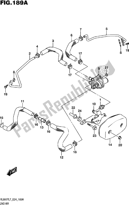 Toutes les pièces pour le 2e Air du Suzuki VL 800T 2017