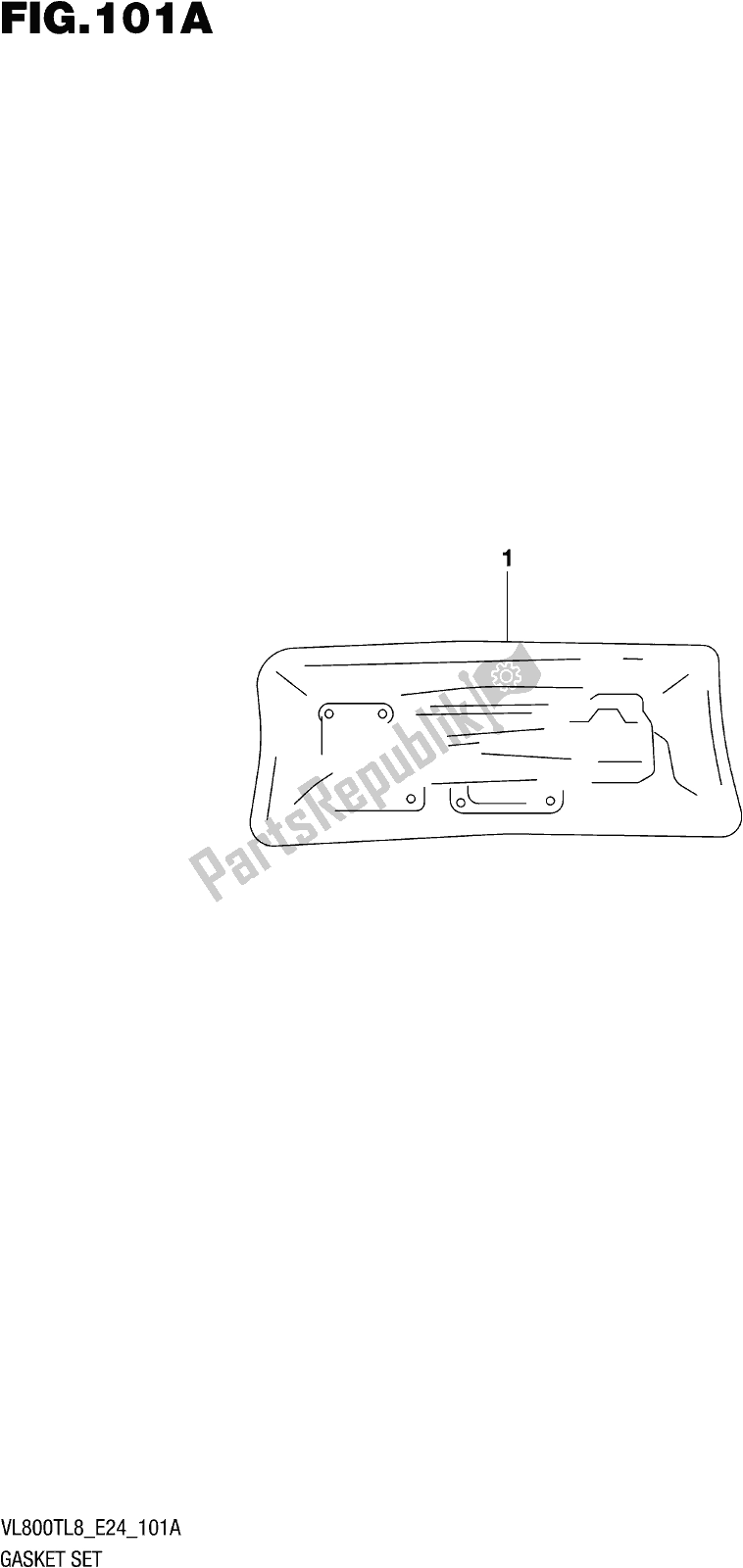 All parts for the Fig. 101a Gasket Set of the Suzuki VL 800T 2018