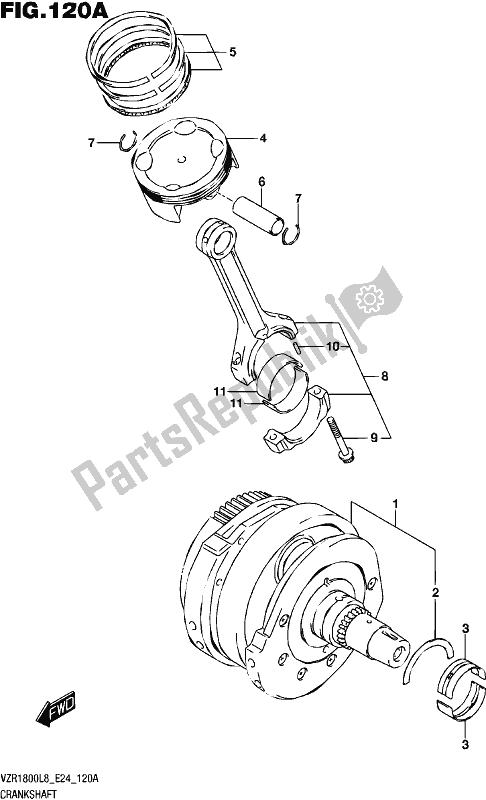 Todas las partes para Cigüeñal de Suzuki VZR 1800 2018