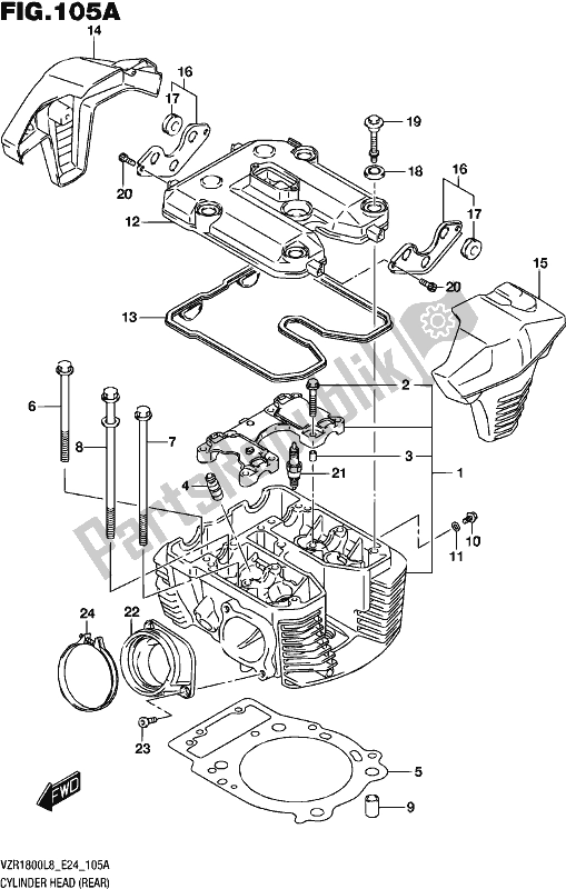 Wszystkie części do Cylinder Head (rear) (vzr1800l8 E24) Suzuki VZR 1800 2018