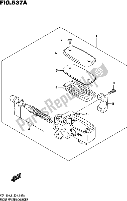 Todas las partes para Front Master Cylinder (vzr1800l8 E24) de Suzuki VZR 1800 2018