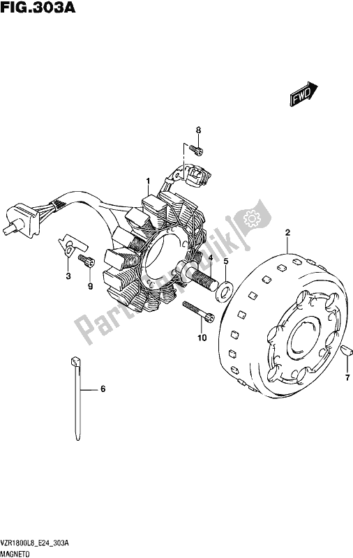 Tutte le parti per il Magnete del Suzuki VZR 1800 BZ 2018