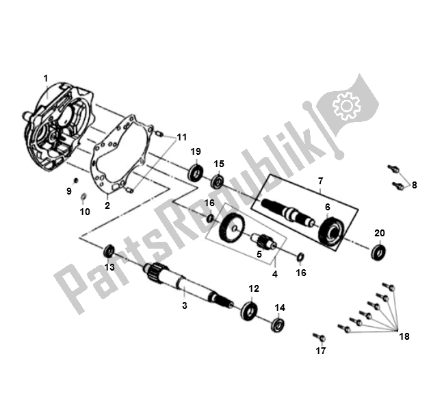 All parts for the Eindoverbrenging of the SYM Fiddle 3 50 2000 - 2010