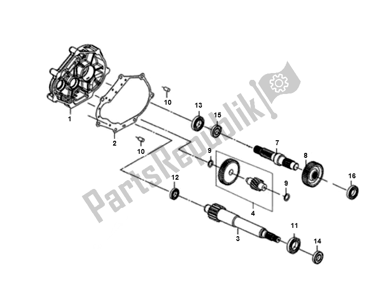 All parts for the Aandrijfassen of the SYM Fiddle II NEW Engine 50 2000 - 2010