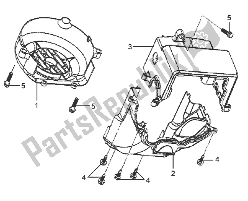 Tutte le parti per il Koelkap del SYM MIO SYM 50 2000 - 2010