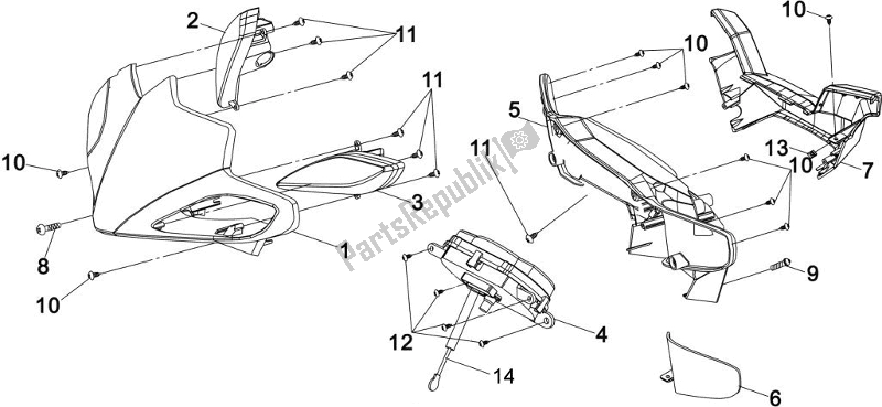 Tutte le parti per il F02 - Handle Lever. Switch . Cable del SYM BL 05W5-8 0558 0