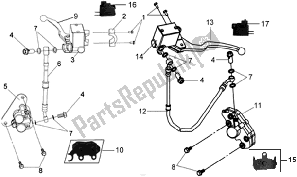 Tutte le parti per il F04 - Front Cover , Front Fender del SYM BL 05W5-8 0558 0