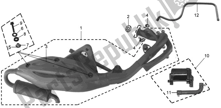 Tutte le parti per il F17 - Main Stand , Kick Starter Arm del SYM BL 05W5-8 0558 0