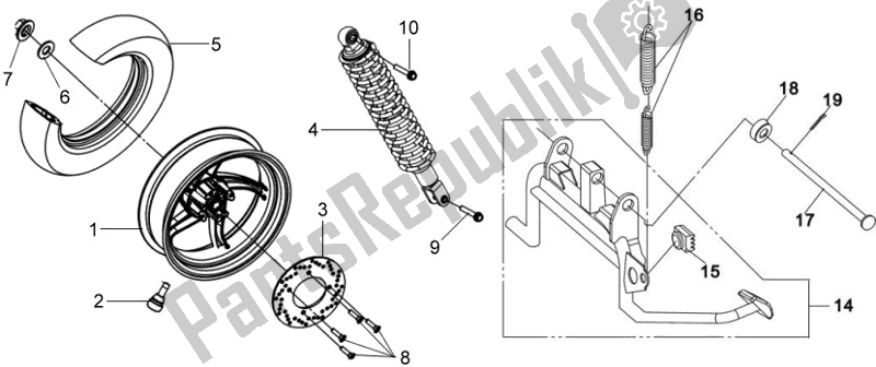 Tutte le parti per il F09 - Front Brake del SYM BS 05 W-8 058 0