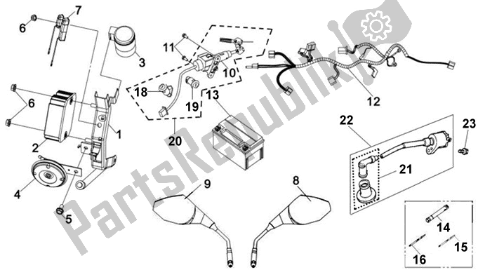 All parts for the F13 - Fuel Tank of the SYM BS 05 W-8 058 0