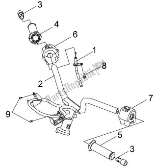 All parts for the F03 - Center Coverstep Floor of the SYM FT 05 V-8 058 0