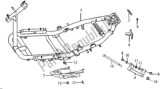 All parts for the F19 - Muffler of the SYM FT 05 V-8 058 0