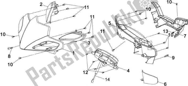 Tutte le parti per il F02 - Handle Lever. Switch . Cable del SYM G 100P2-8 10028 0