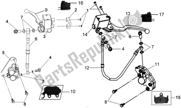 All parts for the F04 - Front Cover , Front Fender of the SYM G 100P2-8 10028 0