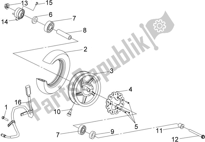 All parts for the F05 - Front Fork of the SYM G 100P2-8 10028 0