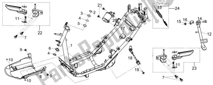 Tutte le parti per il F15 - Battery del SYM G 100P2-8 10028 0