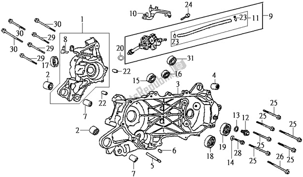 Alle onderdelen voor de E09 - Oil Pump van de SYM HS 15 W-8 158 0