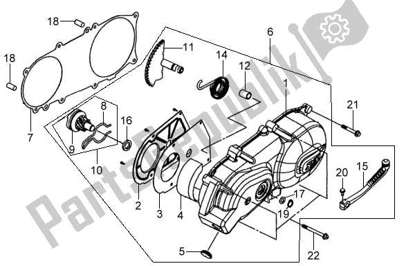 Alle onderdelen voor de E14 - Transmission van de SYM HS 15 W-8 158 0