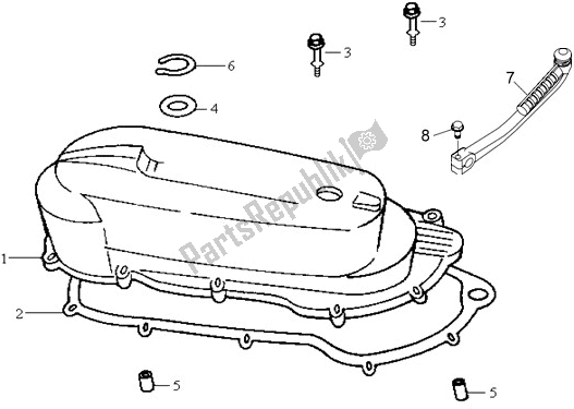 All parts for the E05 - Movable Drive Face Ass'y of the SYM JD 05W1-8 0518 0