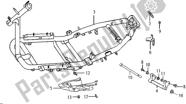 Tutte le parti per il F19 - Air/c Ass'y del SYM LA 18W1-8 1818 0