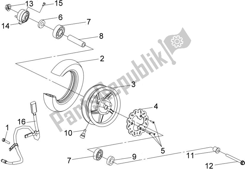 Todas las partes para F05 - Fr. Cover & Fr. Cover de SYM LH 18 W-8 188 0