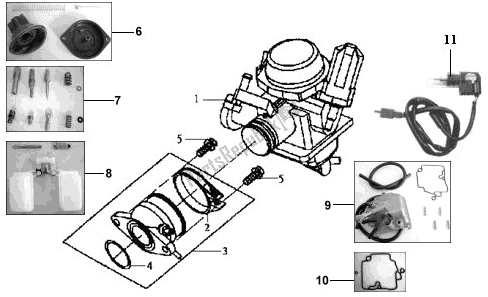 All parts for the E13 - Crank Shaft Comp. Of the SYM LH 18W7-6 1876 0