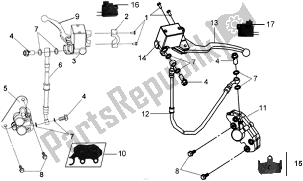 All parts for the F04 - Radiator Mount of the SYM LH 18W7-6 1876 0