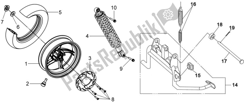 All parts for the F09 - Fuel Tank of the SYM LH 18W7-6 1876 0