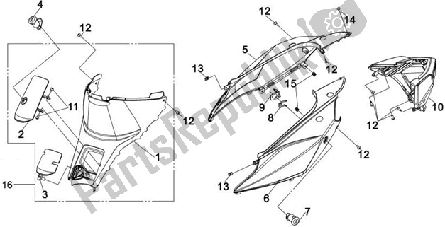 All parts for the F12 - Main Stand of the SYM LH 18W7-6 1876 0