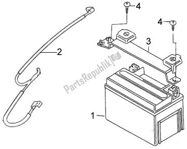 All parts for the F22 - Battery of the SYM LH 18W7-6 1876 0