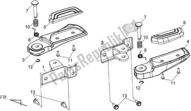 Wszystkie części do F36 - Pillion Step Assy SYM Maxsym 400 0