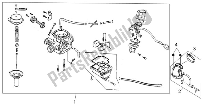 All parts for the E14 - Carburetor of the SYM Orbit II 125 0