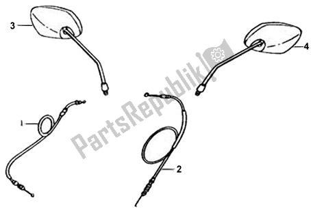 Tutte le parti per il F02 - Cableback Mirror del SYM Symba 0