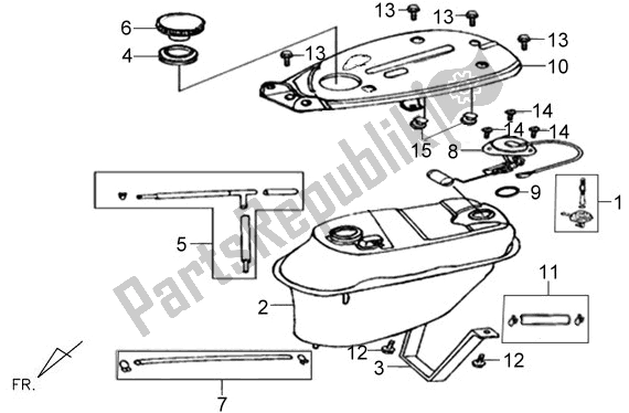 Tutte le parti per il F10 - Fuel Tank del SYM Symba 0