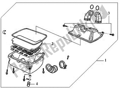 Tutte le parti per il F17 - Air Cleaner Assy del SYM Symba 0