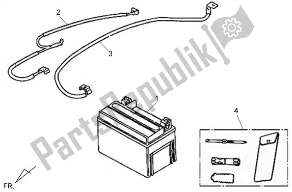 All parts for the F14 - Battery Ass'y of the SYM Symphony 150S 0