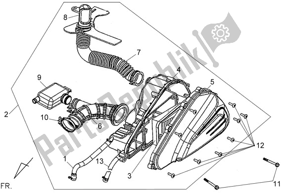 All parts for the F15 - Air Cleaner Assy. Of the SYM Symphony 150S 0