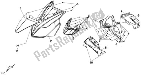 All parts for the F01 - Handle Assy of the SYM UA 30 A-6 306 0