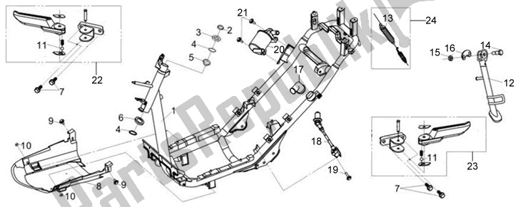 All parts for the F15 - Cushion of the SYM UA 30 A-6 306 0